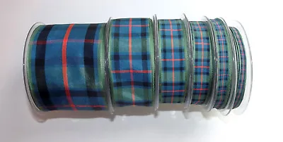 Tartan Ribbon Berisfords Flower Of Scotland Choose From 6 Widths & 3 Lengths • £1.60