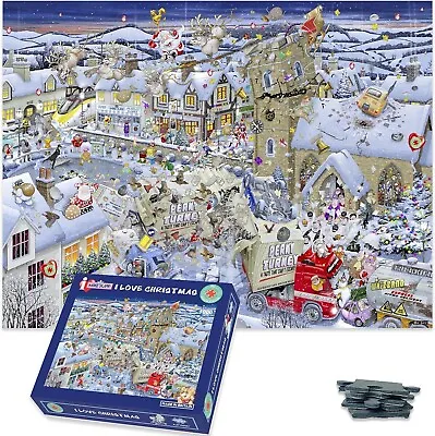 Mike Jupp Jigsaw Puzzles - I Love Christmas 1000 Piece Jigsaw Puzzle For Adults • £21.99