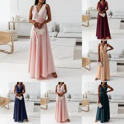 Fashion Women Dresses Breathable Bridesmaid Business Evening Party Formal • £17.60