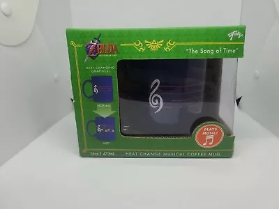 RARE BRAND NEW Zelda Ocarina Of Time Heat Change Musical Mug ' Song Of Time' • $120