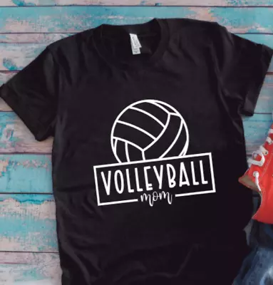 Volleyball Mom Black Unisex Short Sleeve T-shirt • $14.99