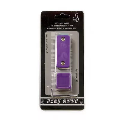 PURPLE Metal Magnetic Chalk Holder And Belt Clip With Secure Allen Key Fixing • £9.95