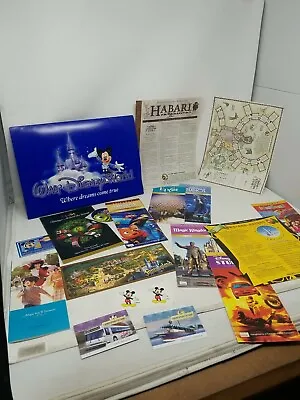 Vintage Walt Disney World Brochure Lot Epcot Magic Kingdom Vacation Guide (L • $20
