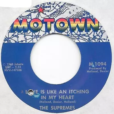 THE SUPREMES Love Is Like An Itching In My Heart On Motown Northern Soul 45 HEAR • $20