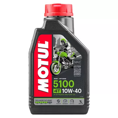 Motul 5100 Synthetic Blend 4-Stroke Motor Oil 10W-40 1 Liter • $20.90