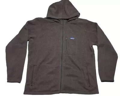 Patagonia Better Sweater Hoodie Brown Hooded Full Zip Men’s XXL • $114.95