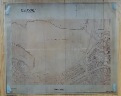 Railway Track Plan Exmouth. Original Negative No V 13146. Undated Good Condition • £9