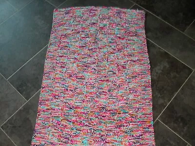 Hand Knitted Pramcot Blanket Small New • £0.99