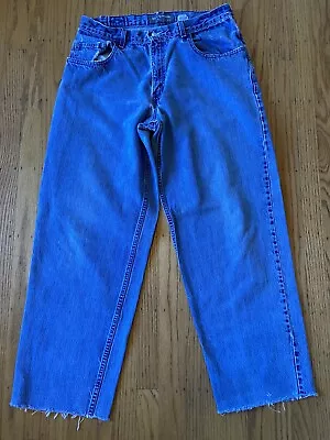 Vintage Blue Levi’s Silvertab Jeans 34x32 Actual 34x30 Skate Baggy Distressed • $50