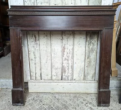 A LARGE RECLAIMED ART DECO MAHOGANY FIRE SURROUND Ref FS0260 • £195