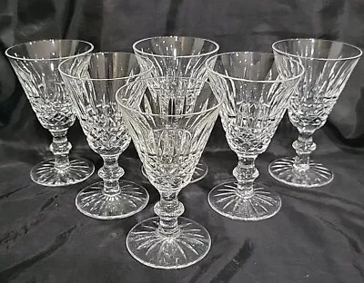 6 Vintage Waterford Irish Crystal Tramore Maeve Wine Glasses 5 1/4” Goblets Sign • $149.99