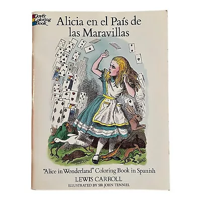 Alice In Wonderland Coloring Book In Spanish Alicia En El Pais De Las Maravillas • $23.01