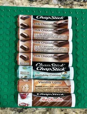 Seven Chapstick Chocolate Holiday Vanilla Latte Cocoa Lot New • $19.95
