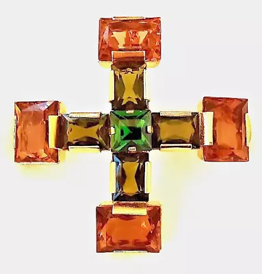 Wonderful Vintage Signed Austria Maltese Cross Brooch • $20