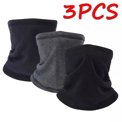 3PCS Winter Fleece Neck Warmer Gaiter Windproof Motorcycle Ski Face Mask Scarf • $12.99