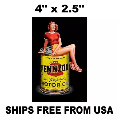 PENNZOIL Motor Oil  Original Vintage Replica 1960's 70's Racing Decal/Sticker. • $6.97