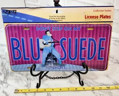 Elvis License Plate Sign Blue Suede Shoes Retro Rock And Roll 1950s - New In Pkg • $14.97