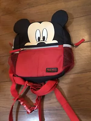 Harness Backpack By Disney Baby/Toddler Mickey Mouse Red/Black NWOT • $12.99