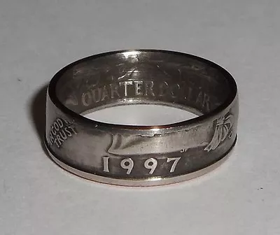 BIRTH YEAR US QUARTER Handmade Coin Ring Size 4-12 1965 - 98 What Is Your Year? • $19.99