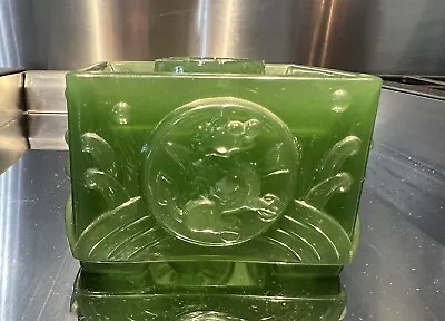 $21.99 • Buy Vintage Imperial Jade Candle Holder Dragon Pattern 3 1/2” Wide Original Sticker 