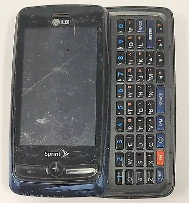 LG Rumor Touch LN510 - Blue And Black ( Sprint ) Cellular Slider Phone • $21.24