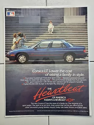 1988 Vintage Chevrolet Corsica Magazine Ad • $9