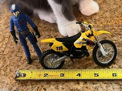 Maisto Gi Joe 1/18 Scale Dreadnoks Motorcycle Suzuki  Dirt Bike Rm 250 • $15.99