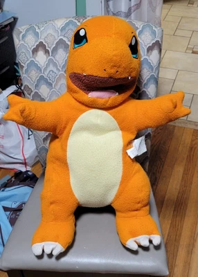 $49.99 • Buy RARE! Vintage 1999 POKEMON Charmander Pillow Pal Plush 90's Large