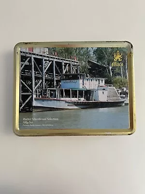 Mac's Butter Shortbread Tin Vintage Retro Antique Rare Echuca On The Murray • $69