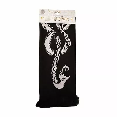 $31.15 • Buy Official Unisex Harry Potter Dark Arts Spell Black Knitted Scarf - 145cm Long
