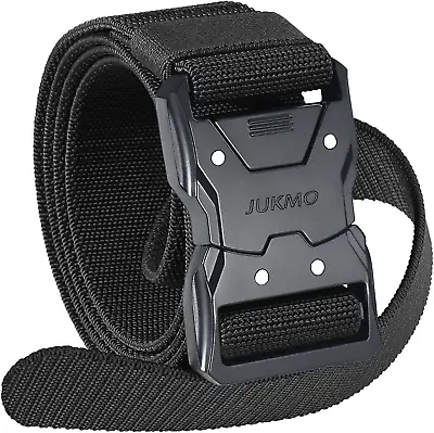 JUKMO Quick Release Tactical Belt|1.5  Nylon Web| Military Work Belt|Black Large • $26.99