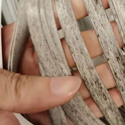 10M Plastic Gray Artificial Rattan Cane Webbing DIY Basket Weave Chair Repair • £5.39