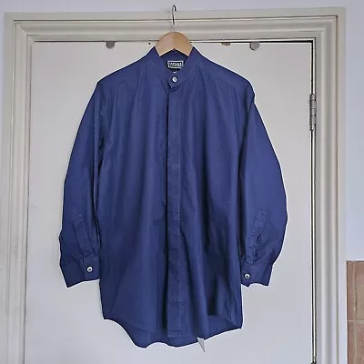 VERSACE Classic V2 Shirt Button Up Vintage Blue Super Lightweight - L (410 • $39.79