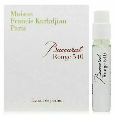  Maison Francis Kurkdjian Baccarat Rouge 540 Extrait Vial Spray 2ml New  • $16.49