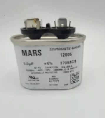 Mars Oval Run Capacitor 5uf MFD 370 VAC 12005 • $8.99