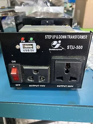 Goldsource STU-500 Voltage Converter Transformer USB Step-up/Down 110-220V • $13.50