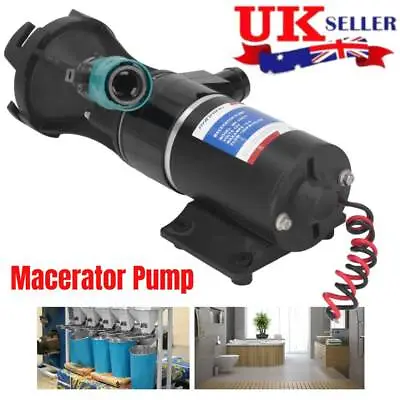 For Waste Toilet Marine Boat Caravan RV 12V Sewerage Pump Macerator Water Pump • £52.54