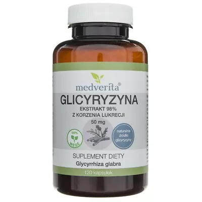 Medverita Glycyrrhizin 98% Licorice Root Extract 50 Mg 120 Capsules • £8.59