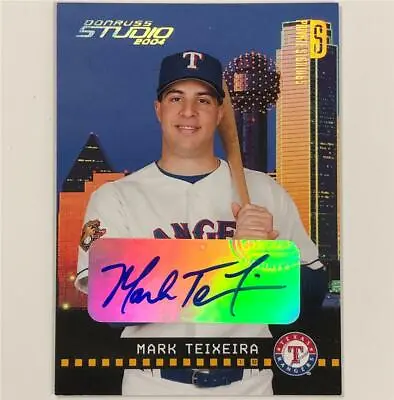 2004 Studio MARK TEIXEIRA Texas Rangers Auto Private Signings Autograph Card /25 • $29.99