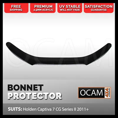 $99 • Buy Bonnet Protector For Holden Captiva 7 CG Series II 2011-18 Tinted Guard