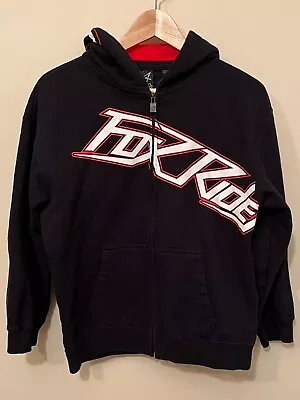 Fox Racing Black Hoodie Kids XL Pullover Long Sleeve Fox Logo Baggy Men's Small • $29.95