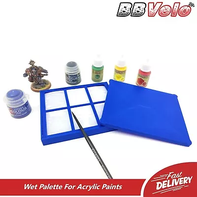 WET PALETTE SET Acrylic Paint Tray Tool For Citadel Warhammer Models Miniatures • £4.99