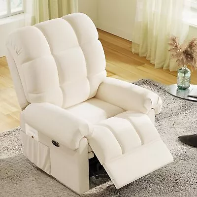 USB Port Recliner Chairs Single Reclining Sofas Home Theater Seating Club Chairs • $269.99