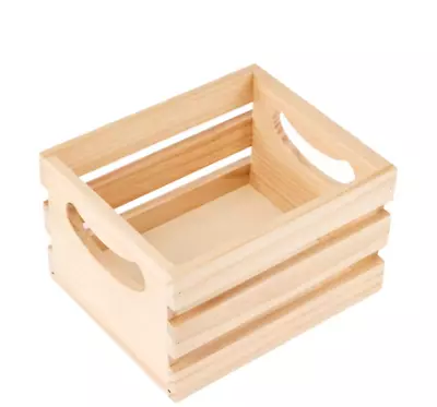 Beautiful Storage Wooden Crate Box_ Mini Wooden Crate • $13.88