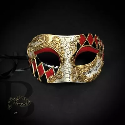 Men's Mask: Phantom Masquerade Mask Gold • $19.90