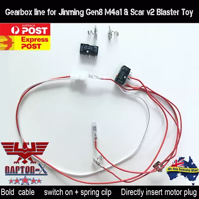 Upgrade Gearbox Wire Cable Line Part For JM Gen 8 Spring Clip Gel Blaster Toy OZ • $24.95