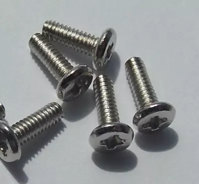 M2 X 6mm Laptop Notebook Computer Screws Phillips Head Screw Silver 10pcs • £1.69