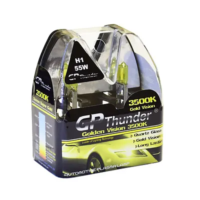 GP Thunder 3500K Super Gold Xenon Halogen Light Bulbs Pair H1 55W (On Sales) • $9.99