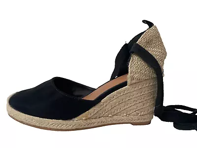 H&M BBlack Wedge Espadrilles Size 5 • £14.99