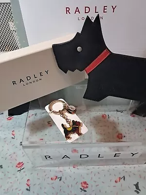 Radley Scottie Dog Keyring With Trolley Coin . • £7.95